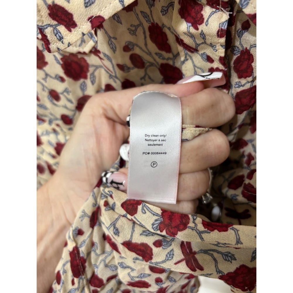 Rag & Bone Farren floral button-up M - Picture 5 of 6